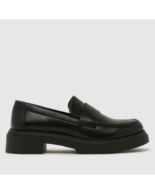 Schuh Black Larson Chunky Loafer Flats