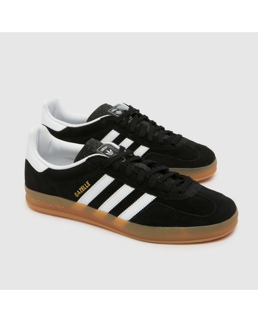 Adidas Black Gazelle Indoor Trainers for men