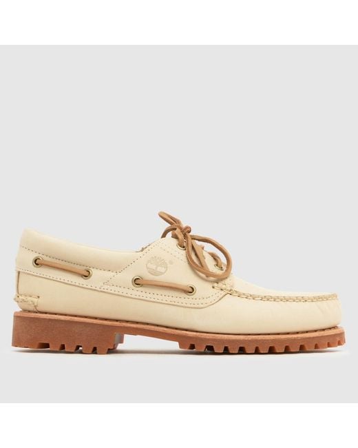 Timberland Natural Lake House 3 Eye Lug Boat Shoes for men