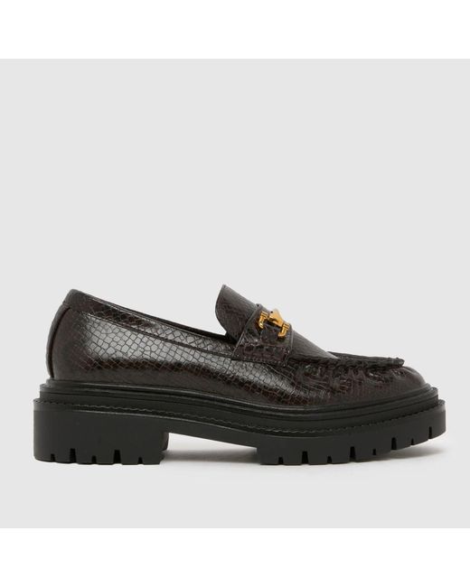 Schuh Black Lark Chunky Loafer Flats