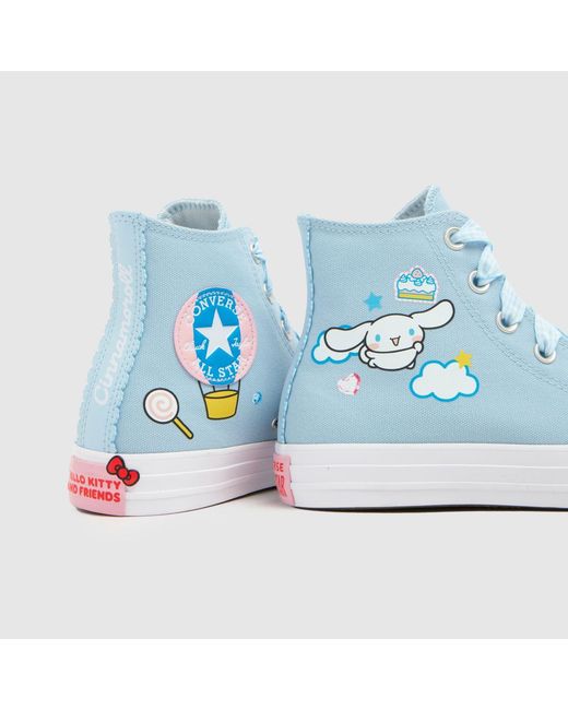 Converse Blue All Star Hi Hello Kitty Trainers