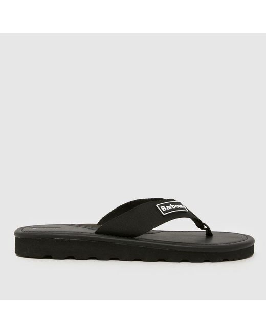 Barbour Black Harker Sandals for men