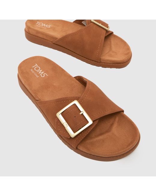 TOMS Brown Marin Slide Sandals