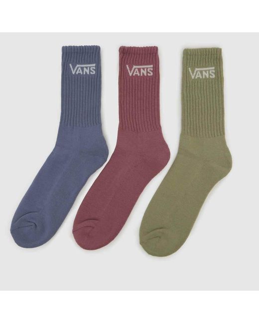 Vans Multicolor Classic Crew Socks 3Pk