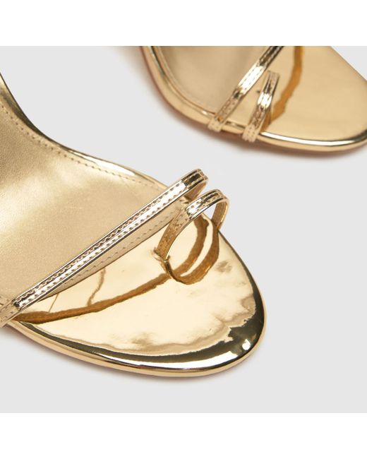 Schuh Metallic Women's Stasia Toe Loop High Heel Sandals