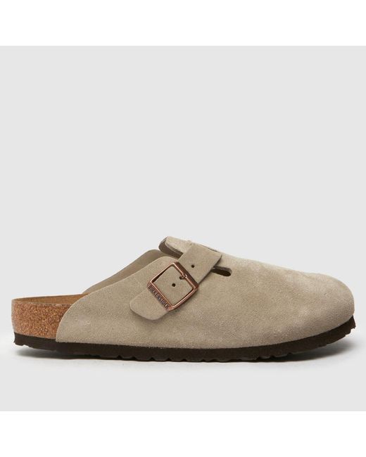 Birkenstock Brown Boston Clog Sandals for men