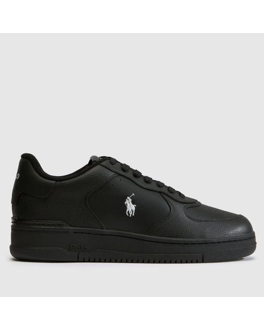 Polo Ralph Lauren Black Masters Court Trainers for men