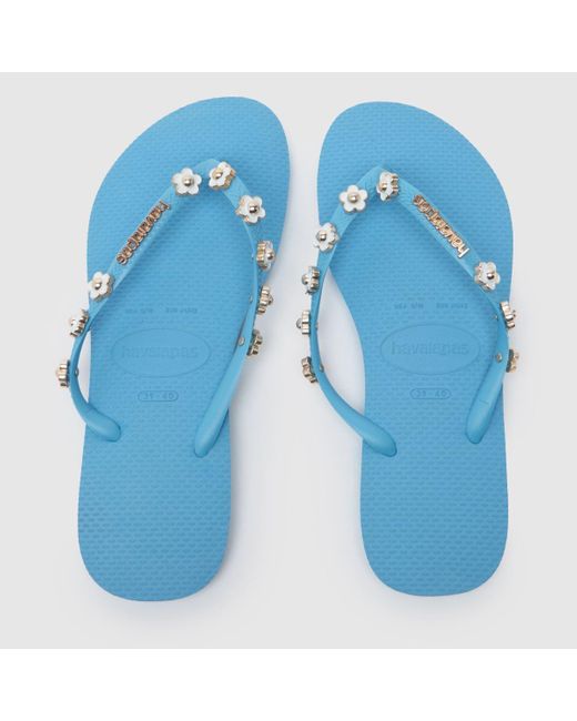 Havaianas Blue Slim Stylish Sandals In