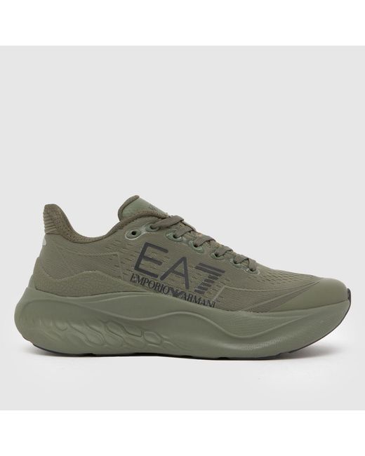 EA7 Green Wave Cracking Trainers for men