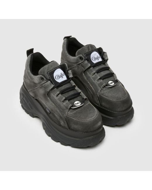 Buffalo Black London Classic Low Trainers