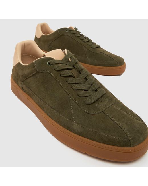 Schuh Green Winter Suede Trainers for men