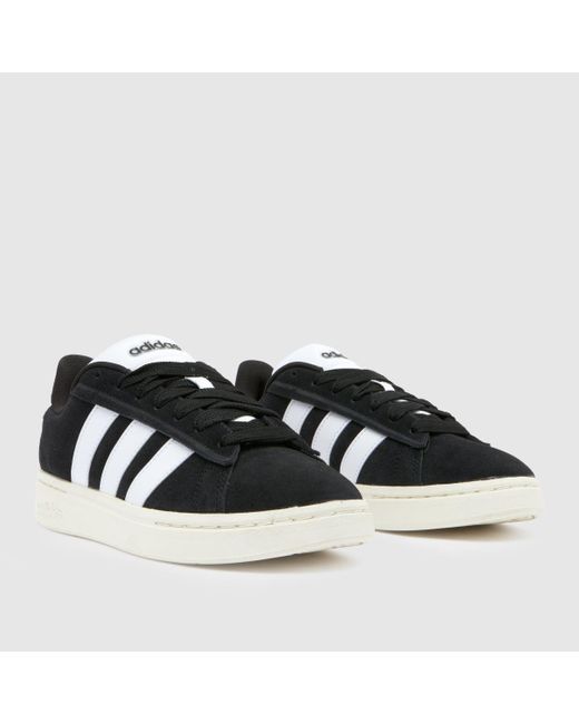 Adidas Black Grand Court Alpha Trainers In for men