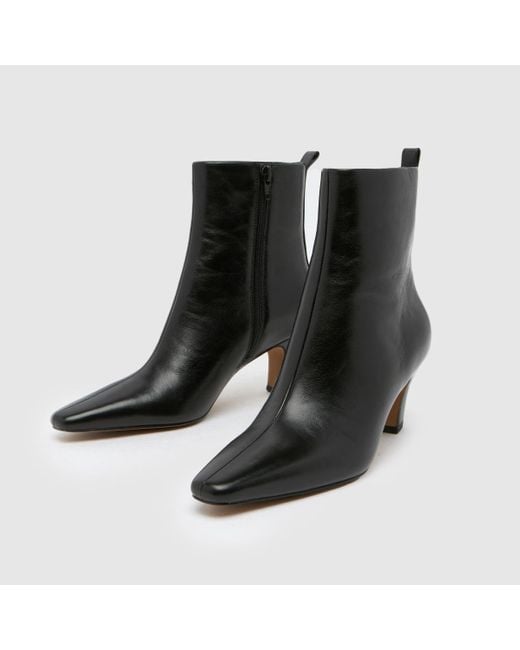 Schuh Black Blakely Leather Chisel Boots In