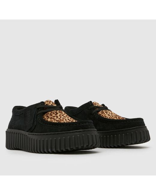 Clarks Black Torhill Bee Flats
