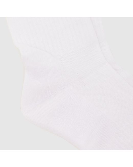 Asics White Crew Socks 6 Pack