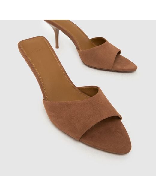 Schuh Brown Sweet Point Mule High Heels