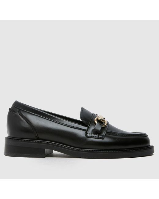 Schuh Black Lori Snaffle Loafer Flats