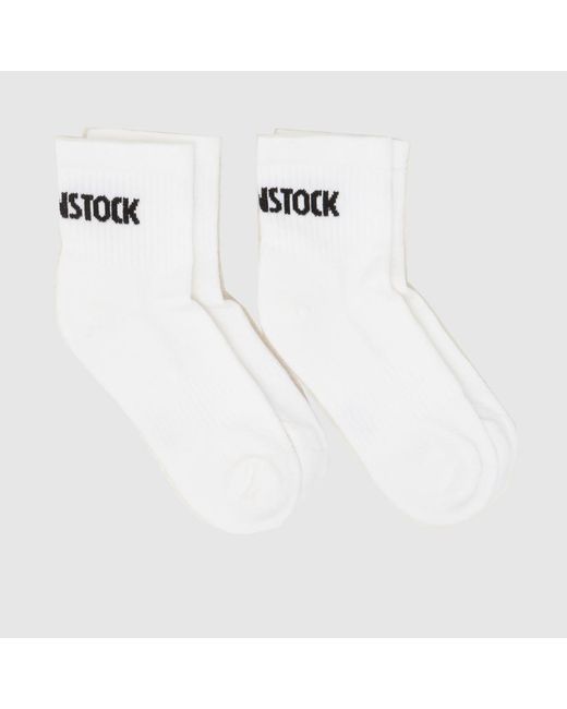 Birkenstock White Crew Socks 2 Pack