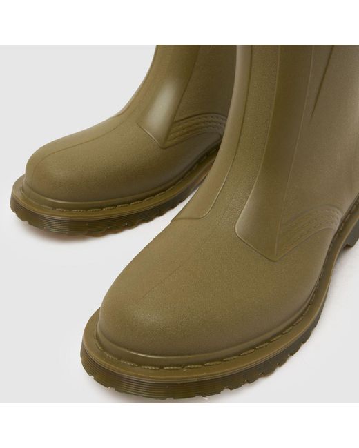 Dr. Martens Green 1460 Rain Pull On Boots for men