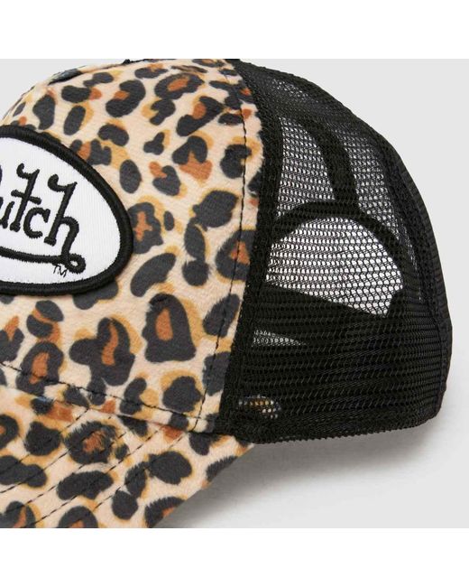 Von Dutch Brown Leopard Trucker