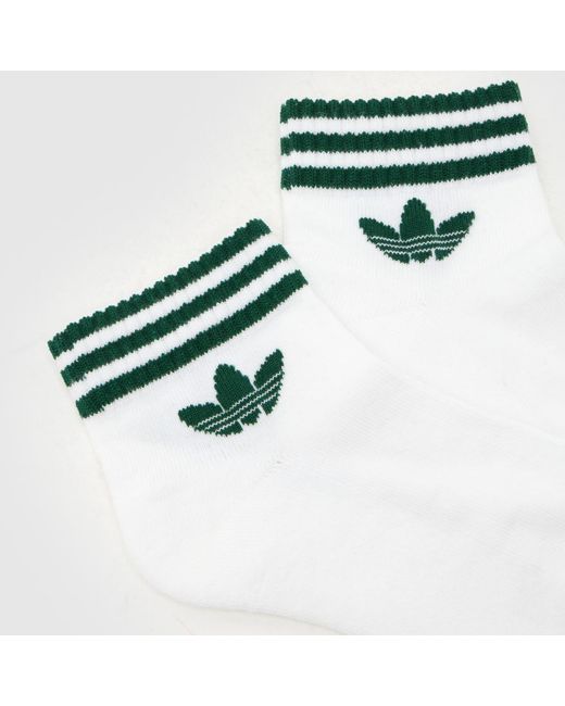Adidas White Ankle Socks 3 Pack