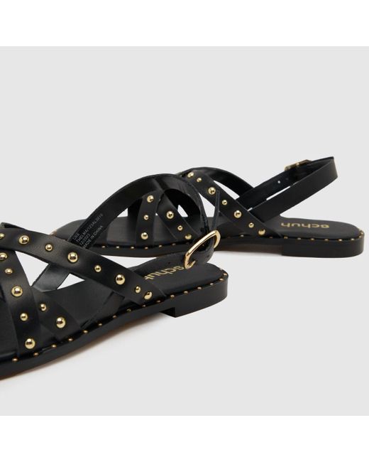 Schuh Black Thelma Studded Sandals In