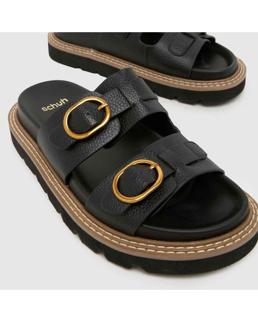 Schuh Black Thursday Chunky Footbed Sandals