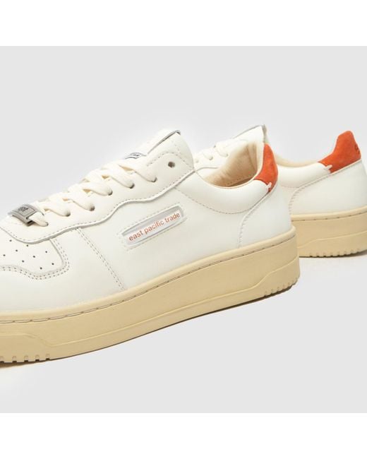 East Pacific Trade White Court Trainers for men