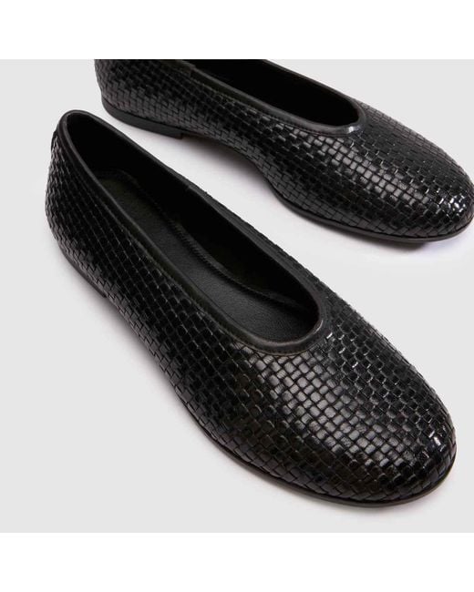 Vagabond Black Shoemakers Aleya Braided Ballet Flats