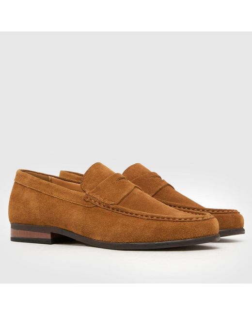 Schuh Brown Rico Suede Loafer Shoes for men