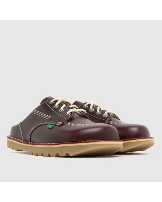 Kickers Classics Brown Kick Mule Shoes for men