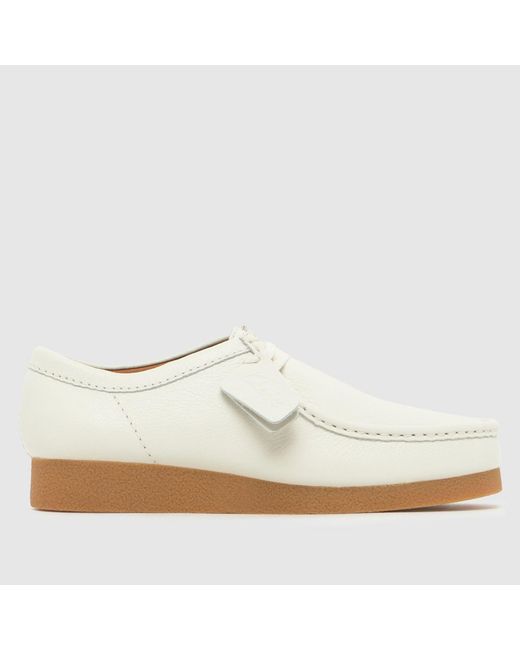 Clarks White Wallabee Evo Shoes for men