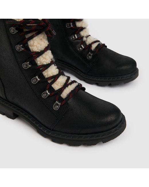 Sorel Black Lennox Lace Cozy Wp Boots
