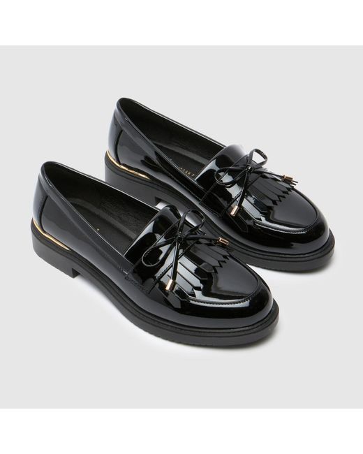 Schuh Black Lillia Loafer Flats