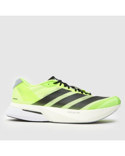 Adidas Green Adizero Boston 13 Trainers for men