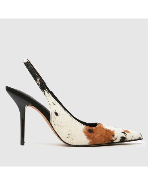 Schuh Metallic Sade Slingback Court High Heels