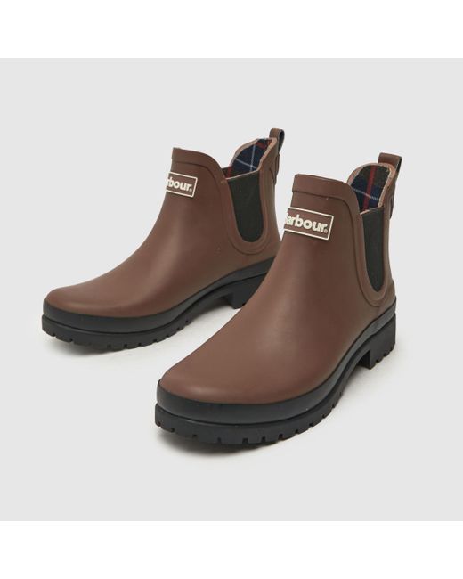 Barbour Brown Mallow Boots In