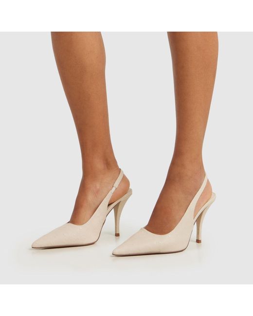 Schuh White Sophia Court High Heels