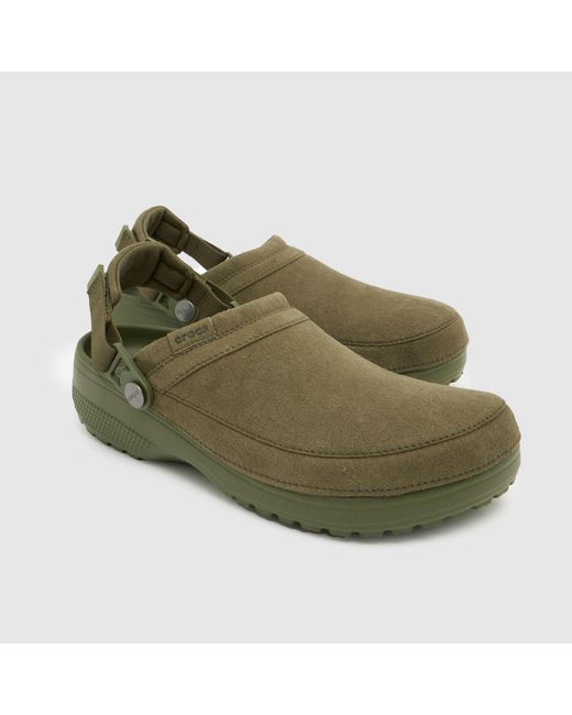 CROCSTM Green Classic Crafted Clog Sandals for men