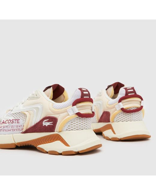 Lacoste White L003 Neo Trainers In