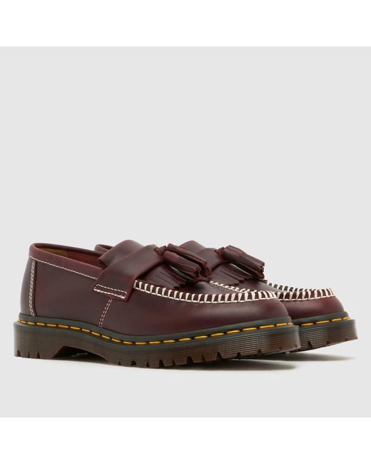 Dr. Martens Brown Adrian Ben Tassel Loafer Flats