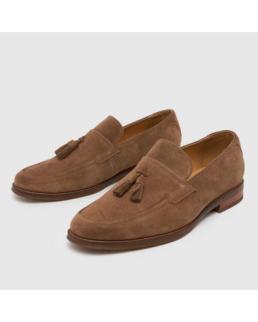 Schuh Brown Ronen Suede Loafer Shoes for men
