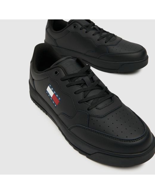 Tommy Hilfiger Black Retro Essential Trainers In for men