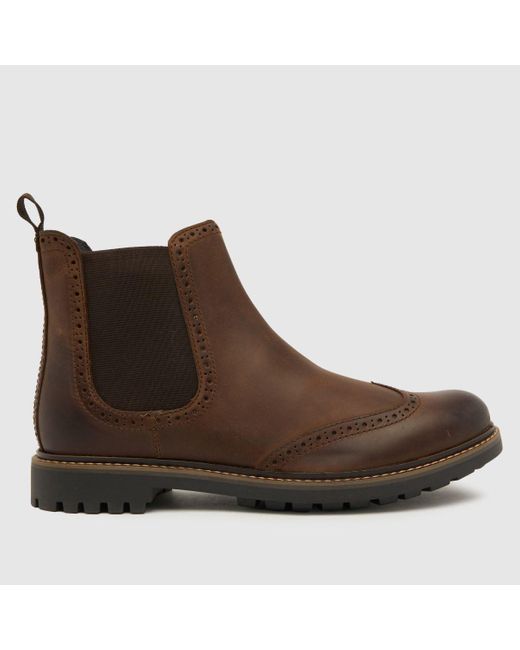 Schuh Brown Damian Brogue Boots In for men