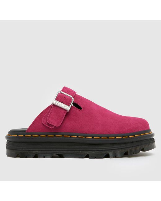 Dr. Martens Pink Zebzag Mule Sandals