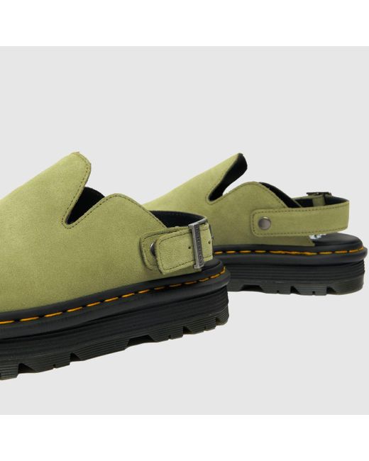 Dr. Martens Green Zebzag Mule Sandals In for men