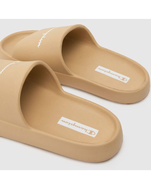 Champion Natural Soft Slipper Slide Sandals In for men