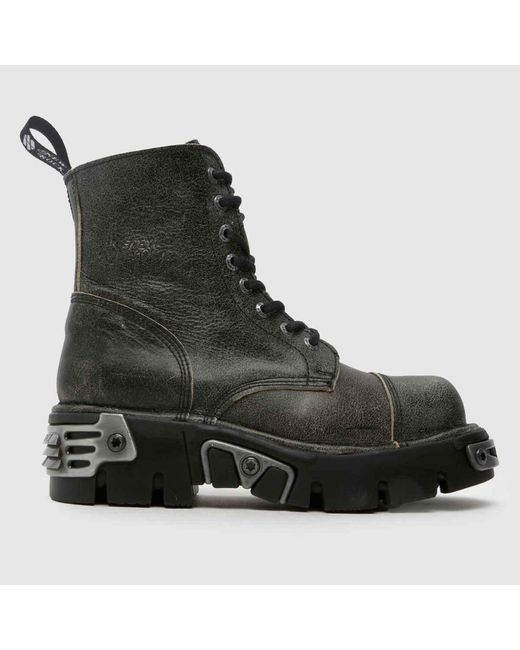 New Rock Black Reactor Boots