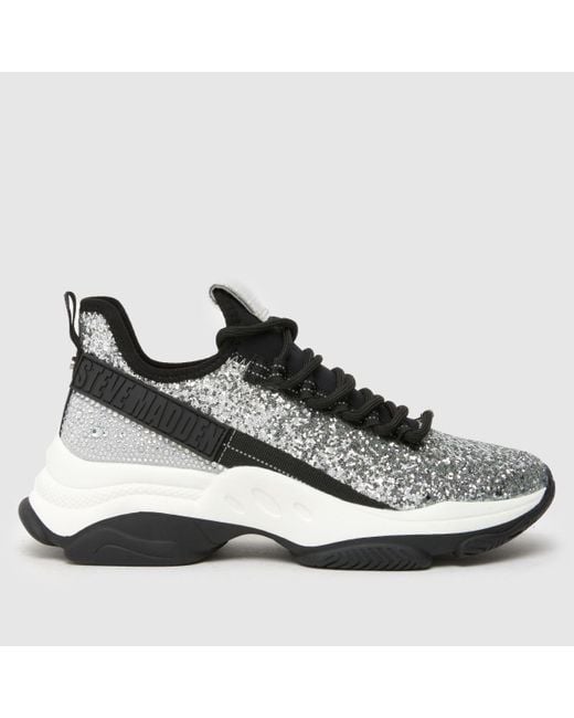 Steve Madden Black Ladies And Maxilla-G Bling Trainers, Size: 4 (Eu 37)