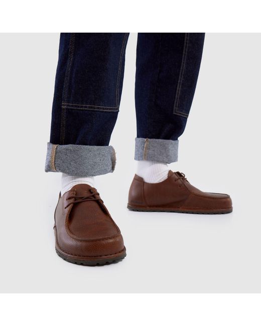 Birkenstock Brown Utti Lace Shoes for men